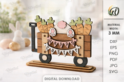 3D Easter Stands Bundle Laser Cut. Easter Stand Decor SVG Product Image 12