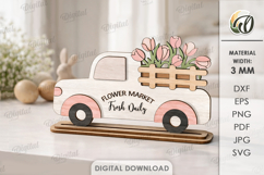 3D Easter Stand Laser Cut. Easter Stand Decor SVG Product Image 1