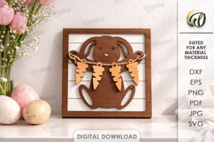 3D Easter Wall Decor Laser Cut. Easter Wall Sign SVG Product Image 1