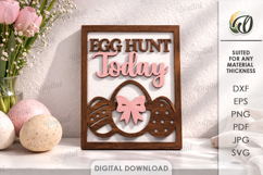 3D Easter Wall Decor Laser Cut. Easter Wall Sign SVG Product Image 1