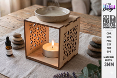 Essential Oil Burner Laser Cut | Aroma Lamp | Home Decor Product Image 1