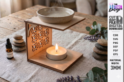 Essential Oil Burner Laser Cut | Aroma Lamp | Home Decor Product Image 1