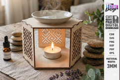 Essential Oil Burner Laser Cut | Aroma Lamp | Home Decor Product Image 1