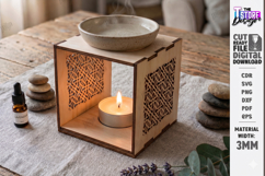 Essential Oil Burner Laser Cut Bundle | Aroma Lamp Stand SVG Product Image 18