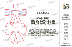 Wooden Fall Bow Lasercut. Wooden Accessories SVG Product Image 2