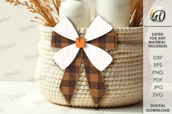 Wooden Fall Bowties Bundle Lasercut. Wooden Accessories SVG Product Image 7