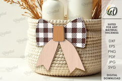 Wooden Fall Bowties Bundle Lasercut. Wooden Accessories SVG Product Image 9