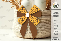 Wooden Fall Bowties Bundle Lasercut. Wooden Accessories SVG Product Image 11