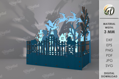 Wooden Christmas Lamps Bundle Lasercut. Christmas Lamps SVG Product Image 6