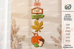 Wooden Fall Wall Decors Bundle Lasercut. Fall Wall Decor SVG Product Image 8