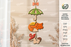 Wooden Fall Wall Decors Bundle Lasercut. Fall Wall Decor SVG Product Image 10