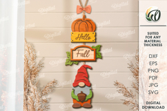 Wooden Fall Wall Decors Bundle Lasercut. Fall Wall Decor SVG Product Image 11