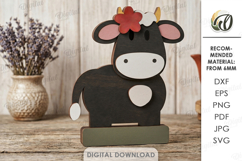 Farm Animals Stands Bundle Laser Cut. Stand Decor SVG Product Image 2