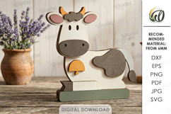 Farm Animals Stands Bundle Laser Cut. Stand Decor SVG Product Image 4