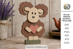 Farm Animals Stands Bundle Laser Cut. Stand Decor SVG Product Image 7