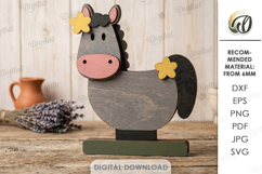 Farm Animals Stands Bundle Laser Cut. Stand Decor SVG Product Image 10