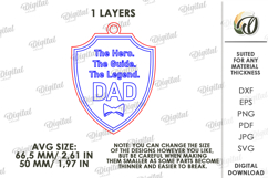 Father's Day Keychain Laser Cut. Keyring SVG. Dad keychain Product Image 2