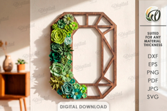 Felt Wreath Base Laser Cut. Wreath Frame. Wall Decor SVG Product Image 1