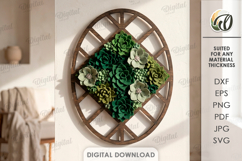 Felt Wreath Base Laser Cut. Wreath Frame. Wall Decor SVG Product Image 1