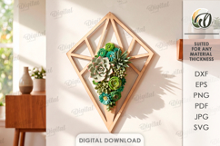 Felt Wreath Base Laser Cut. Wreath Frame. Wall Decor SVG Product Image 1