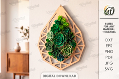 Felt Wreath Base Laser Cut. Wreath Frame. Wall Decor SVG Product Image 1