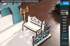 Wooden Ferris Wheel Model Laser Cut| Mini Ferris Wheel |Xmas Product Image 2