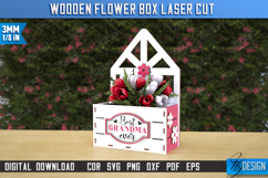 Wooden Flower Box Laser Cut Bundle, 3D Flower Gift Boxes SVG Product Image 12
