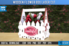 Wooden Flower Box Laser Cut Bundle, 3D Flower Gift Boxes SVG Product Image 11