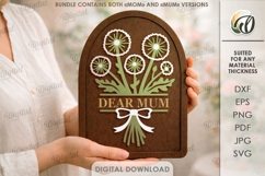 3D Flower Signs Bundle Laser Cut. Wall Decor SVG Product Image 6