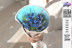 Wood Bouquet Laser Bundle| Eternal Flowers | Composite Model Product Image 3