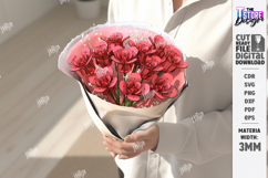 Flower Bouquet Laser Cut | Eternal Flowers | Composite Model Product Image 1