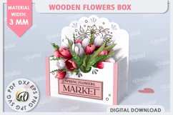 Wooden Flower Boxes Laser Cut Bundle. Gift Boxes SVG Product Image 6