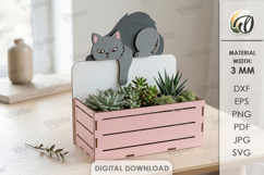 3D Funny Planters Bundle Laser Cut. Plant Holder SVG Product Image 2