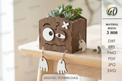 3D Funny Planters Bundle Laser Cut. Plant Holder SVG Product Image 8