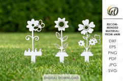 Garden Stakes Bundle Laser Cut. Garden Decor SVG Product Image 8