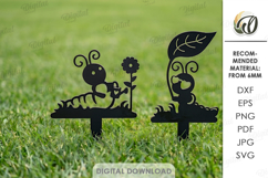 Garden Stakes Bundle Laser Cut. Garden Decor SVG Product Image 10