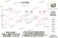 3D Ghost Wall Decor Laser Cut. Halloween Decor SVG Product Image 2