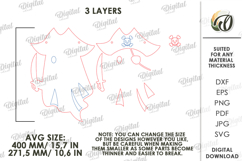 3D Ghost Wall Decor Laser Cut. Halloween Decor SVG Product Image 2