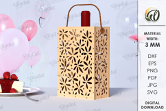 Wooden gift bag Laser cut. Storage holder SVG Product Image 1