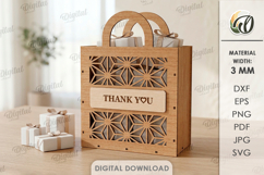 3D Gift Bags Bundle Laser Cut. Gift Holder. Present Bag SVG Product Image 3