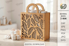 3D Gift Bags Bundle Laser Cut. Gift Holder. Present Bag SVG Product Image 5