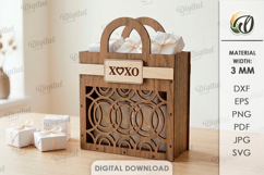 3D Gift Bags Bundle Laser Cut. Gift Holder. Present Bag SVG Product Image 8