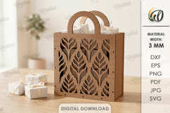3D Gift Bags Bundle Laser Cut. Gift Holder. Present Bag SVG Product Image 11