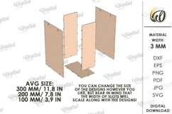 Wooden gift bag Laser cut. Storage holder SVG Product Image 2