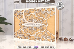 Wooden Gift Box Laser Cut |Organizer| Decorative Storage Box Product Image 1