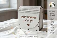 3D Gift Boxes Bundle Laser Cut. Present Box SVG Product Image 4