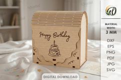 3D Gift Boxes Bundle Laser Cut. Present Box SVG Product Image 5