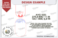 Wooden Gift Flower Holders LaserCut Bundle. Mother's Day SVG Product Image 5