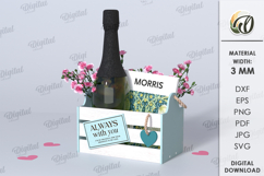 Wooden gift box Laser Cut. Boho SVG. Rustic box Product Image 1