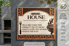 3D Grill Wall Art Bundle Laser Cut. Kitchen Wall Decor SVG Product Image 4